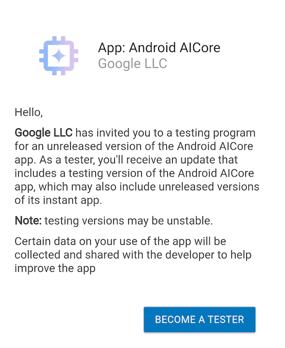 AICore Beta Program