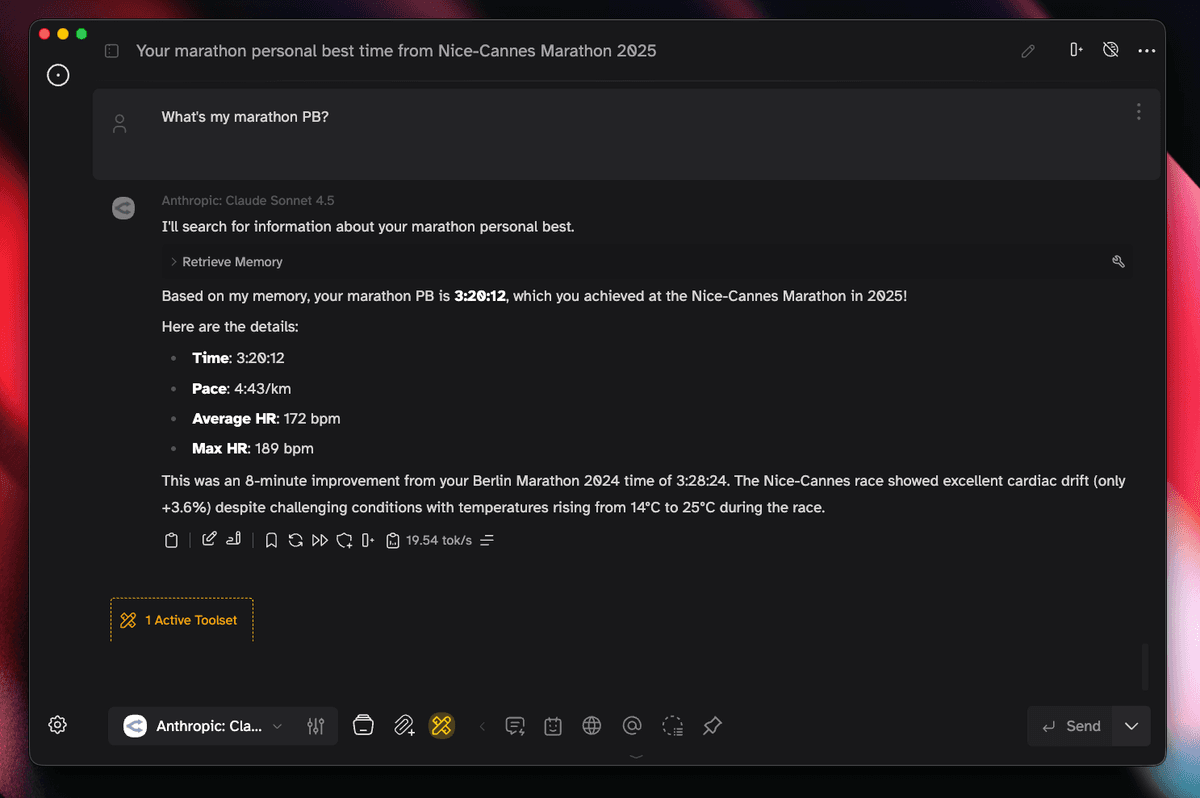 Msty Studio querying memory service