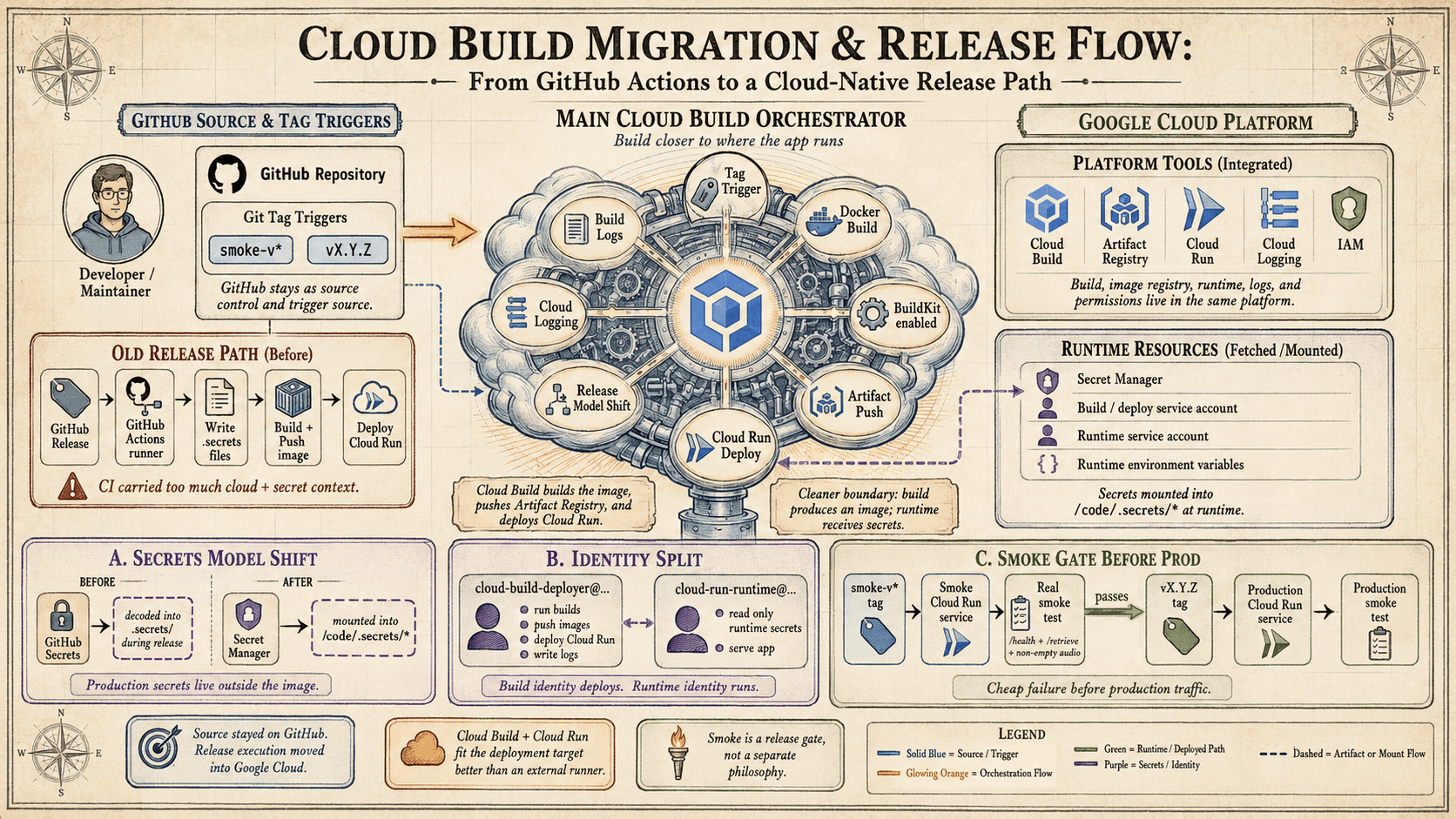 From GitHub Actions to Cloud Build