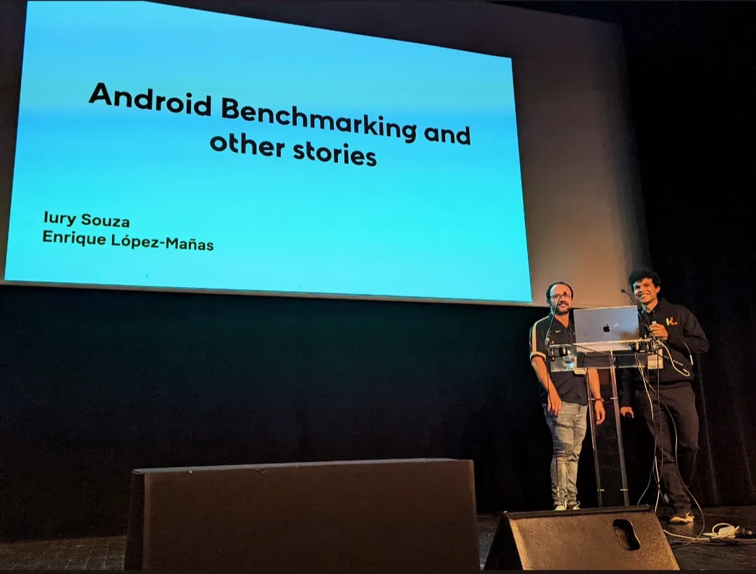 Iury Souza presenting at AndroidMakers Paris 2022