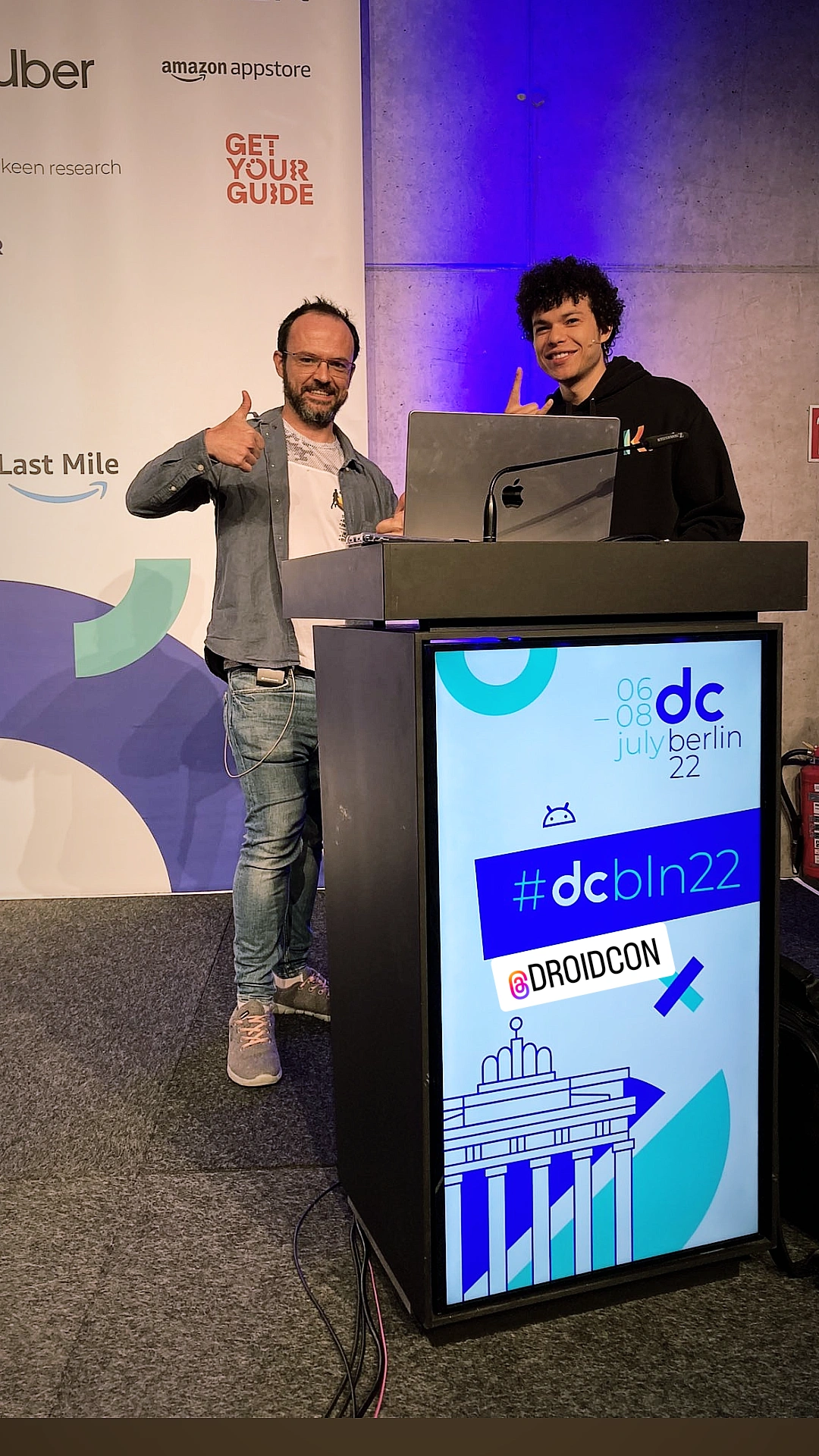 Iury Souza presenting at Droidcon Berlin 2022